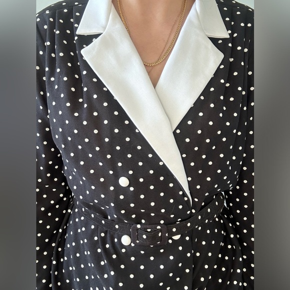 Vintage polka dot skirt suit - Picture 4 of 7